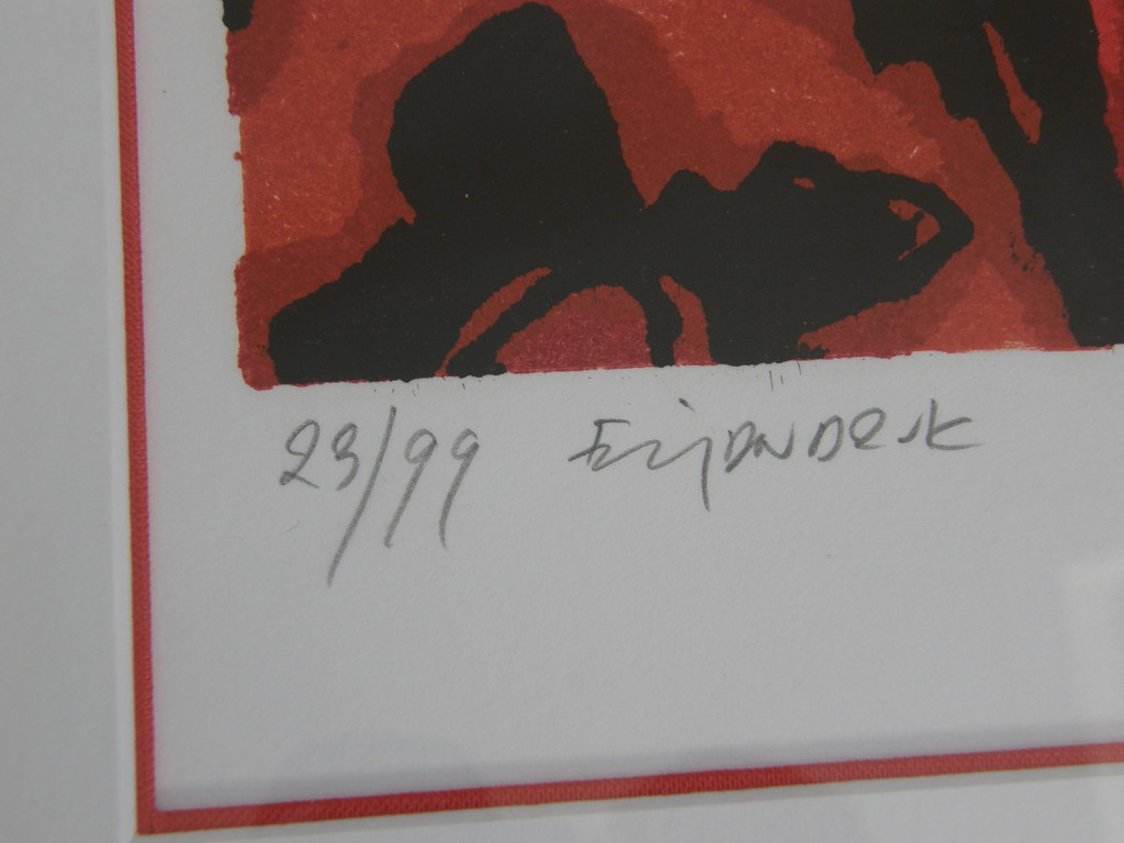 Fon Klement: Boardsnede, potlood gesigneerd kopen? Bied vanaf 200!