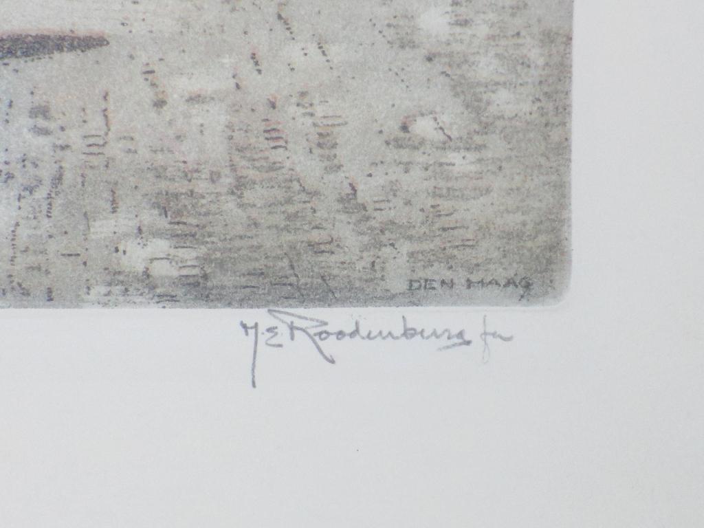 Hendrik Roodenburg, Groote Markt  Den Haag, Ets 1948 kopen? Bied vanaf 80!