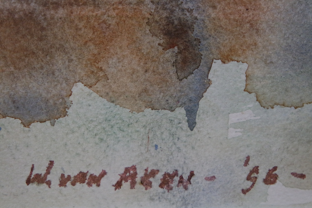 Wim van Aken (1933) - aquarel - Muiden kopen? Bied vanaf 90!