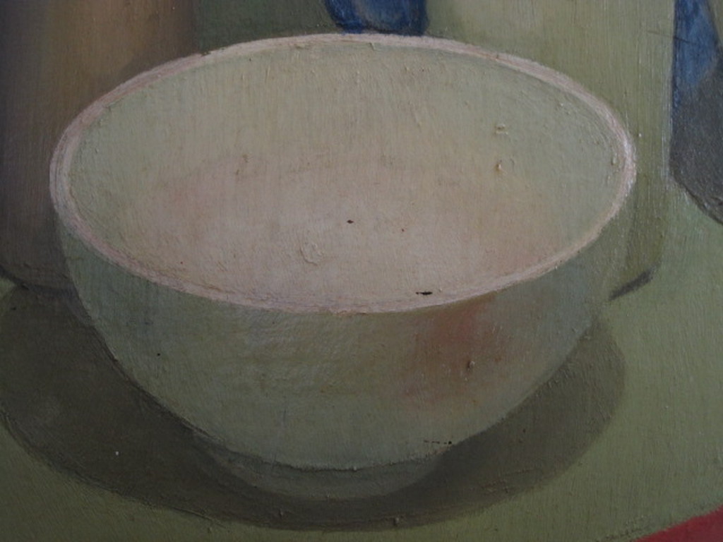 GROOT olieverf - realistisch keuken stilleven van Ingeborg MÃ¼ller (1945-) gesign kopen? Bied vanaf 1!