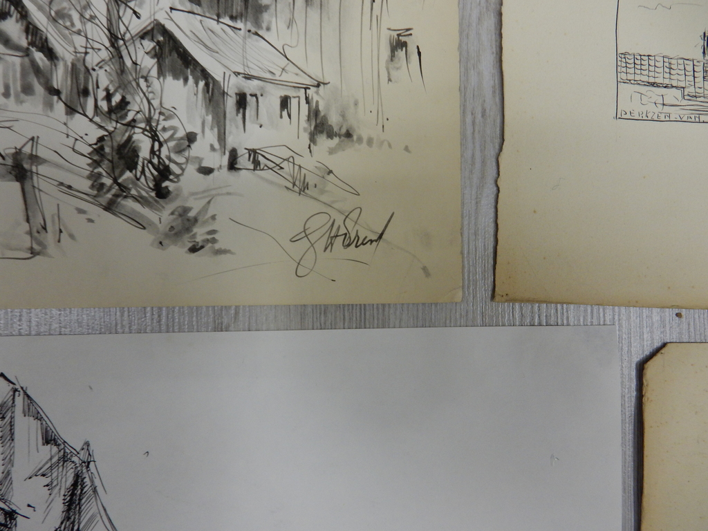 Job Frese (1914-1986) - serie van 7 tekeningen kopen? Bied vanaf 1!