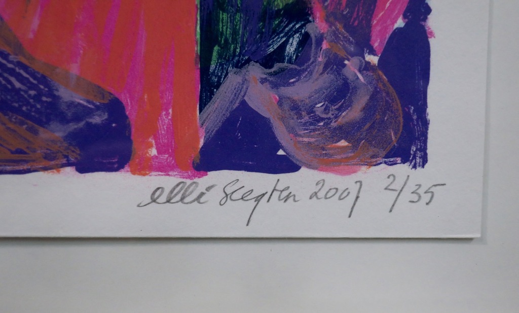 Ellie Slegten: Zeefdruk, Plaatsmaken - Ingelijst kopen? Bied vanaf 1!