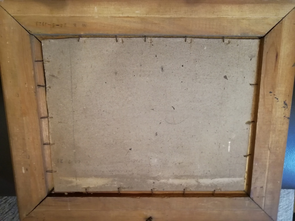 onbekend kunstenaar - olieverf op paneel - landelijk dorps zicht kopen? Bied vanaf 1!