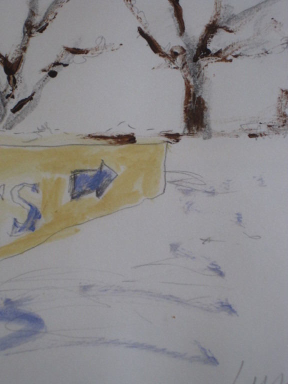 Karakteristiek werk (aquarel) Paul de Lussanet Frans landschap "Truffes"  kopen? Bied vanaf 1!