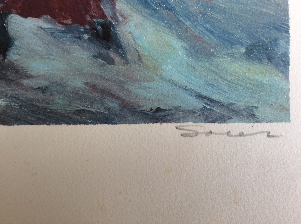 Juan Soler lithografie Parijse straatscene  kopen? Bied vanaf 100!