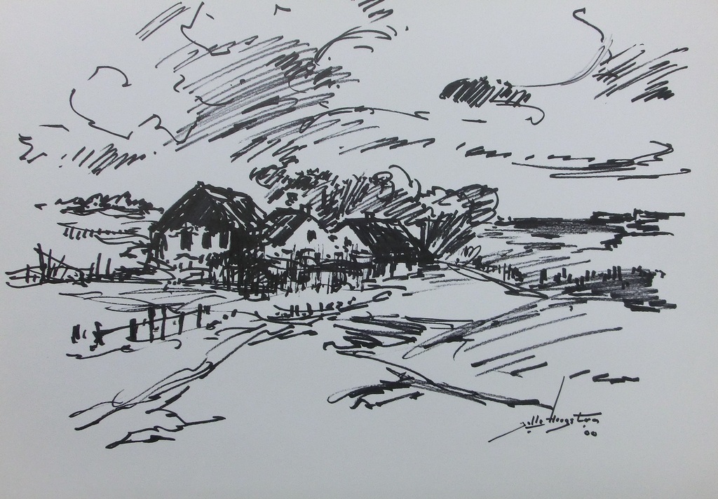 JELLE HOOGSTRA, LANDSCHAP kopen? Bied vanaf 10!