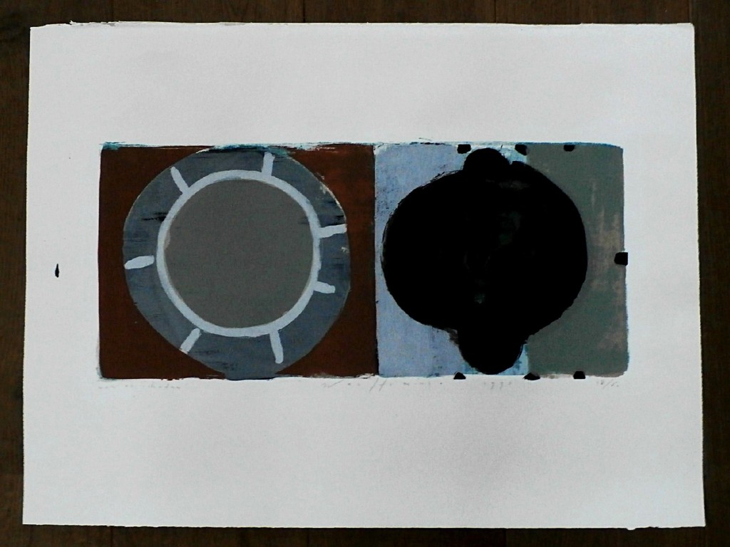 Piet Warffemius -litho: Zon en schaduw - 1993 kopen? Bied vanaf 75!