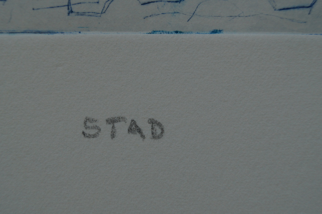 Koos Aarts - gesigneerde ets - STAD - 1996 kopen? Bied vanaf 20!