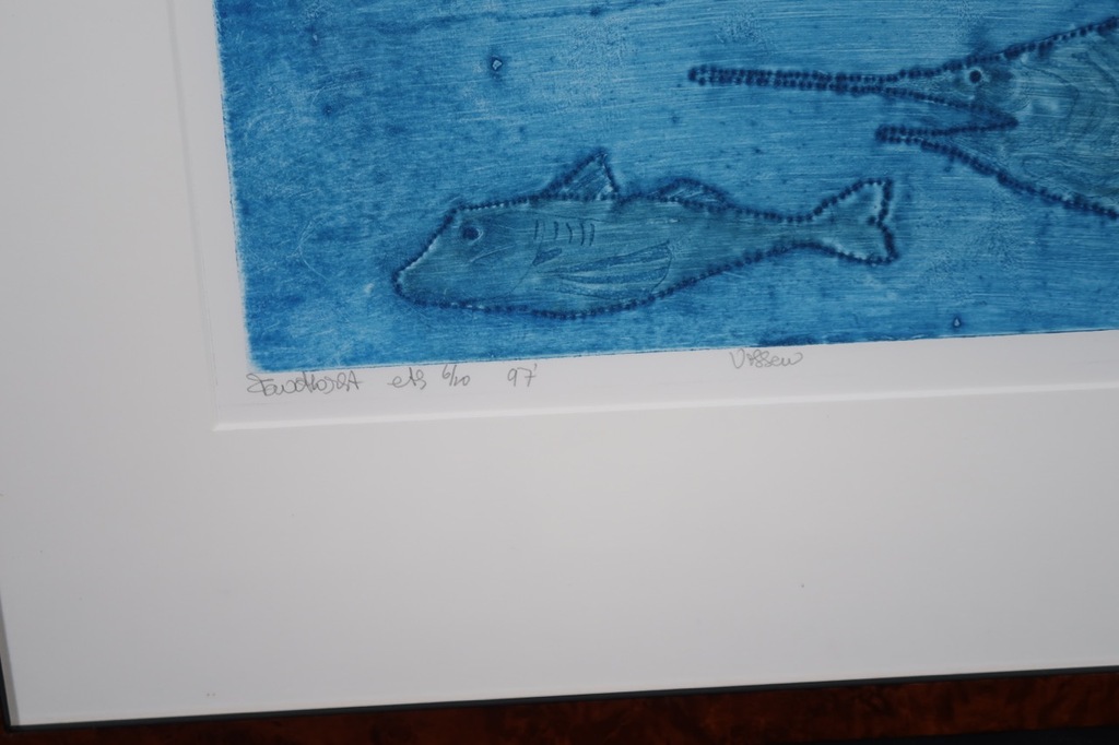 Frits Anton van der Horst: Ets, Vissen - Ingelijst kopen? Bied vanaf 1!