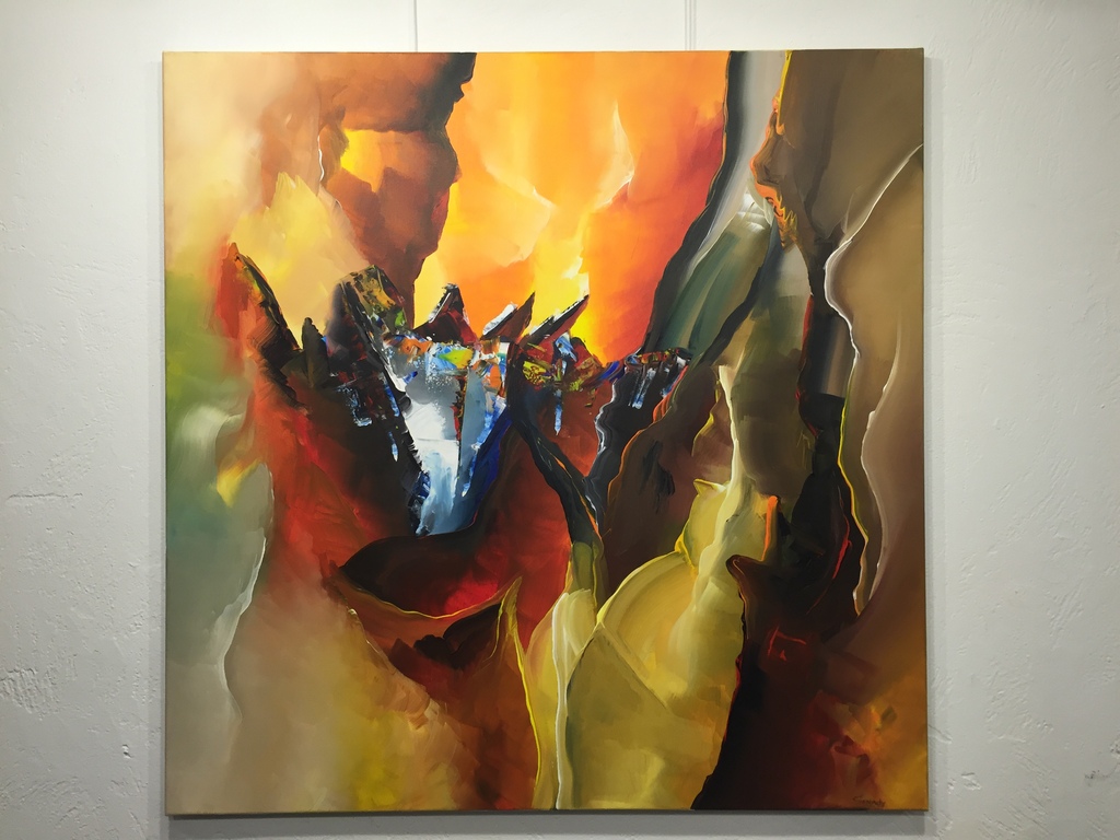 GENA GENADYJ, gemengde technieken op doek, gesigneerd. kopen? Bied vanaf 1!