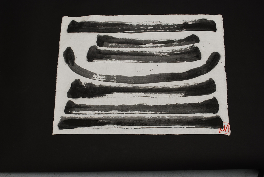 ERNST VIJLBRIEF (1934-2010) inkt op rijstpapier verkocht voor € 55!