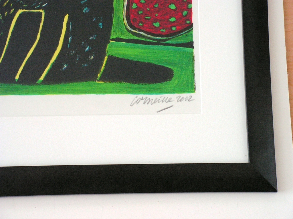Corneille - dames met vogel en kat - litho kopen? Bied vanaf 200!