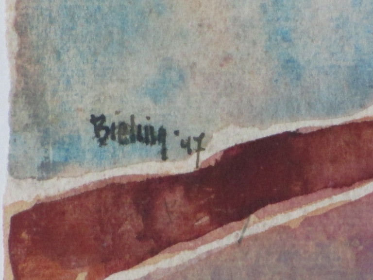 Herman Bieling, Staand Naakt, Aquarel kopen? Bied vanaf 75!