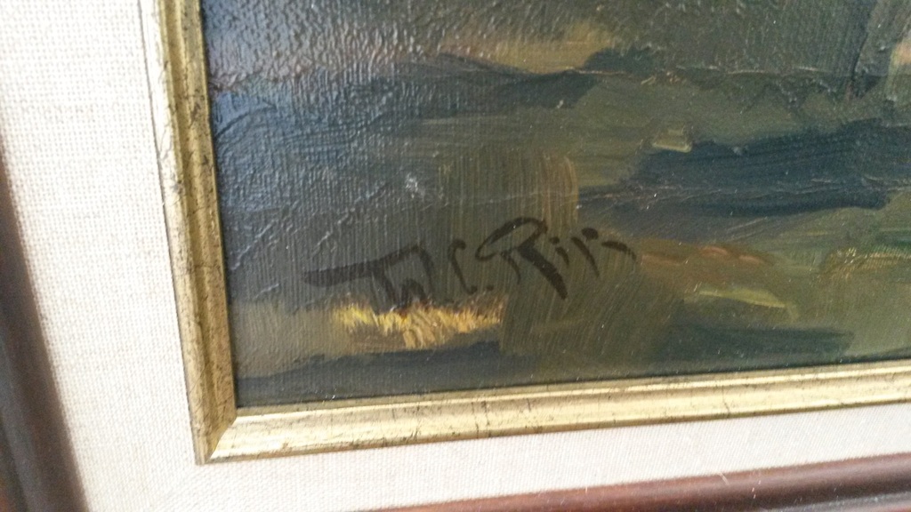 Hollands landschap - olieverf op doek - gesigneerd WC RipMooie olieverf op doek  kopen? Bied vanaf 1!