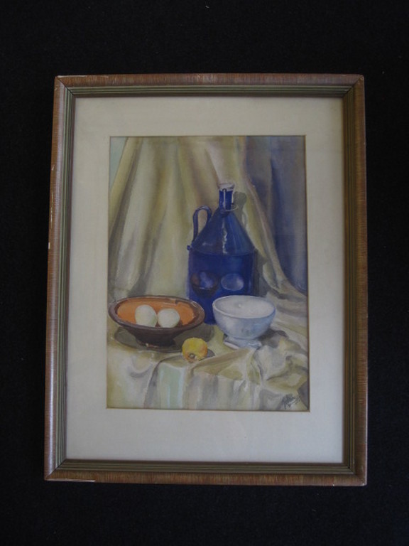 onduidelijk gesigneerd aquarel stilleven met eieren te dateren omstreeks 1930 kopen? Bied vanaf 1!