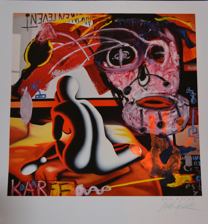 AcheterMark Kostabi en Paul Kostabi - Uniek met verf bewerkte Giclee - 2x Handgesigneerd - 2013? Enchérissez de 200!