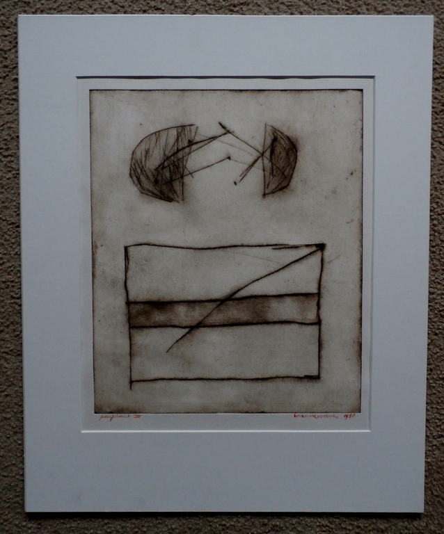 Werner Moonen - ets: Compositie - gesigneerd - 1968  kopen? Bied vanaf 50!