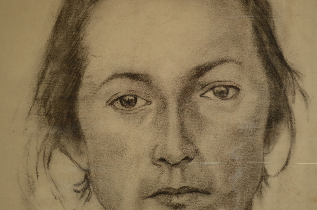 Hessel de Boer (1921-1003) vrouw-met-pleister-op-kin z.j. 64x50  kopen? Bied vanaf 50!