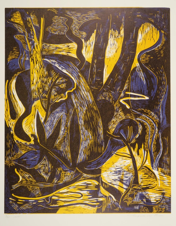 Jacques van Erven: Zeefdruk, Zonder titel  kopen? Bied vanaf 1!