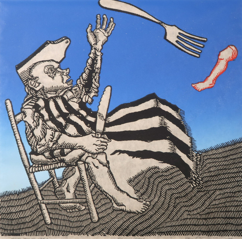 Lot met 4 werken van Leo van Nassau: Lino, Tussen mes en vork kopen? Bied vanaf 20!