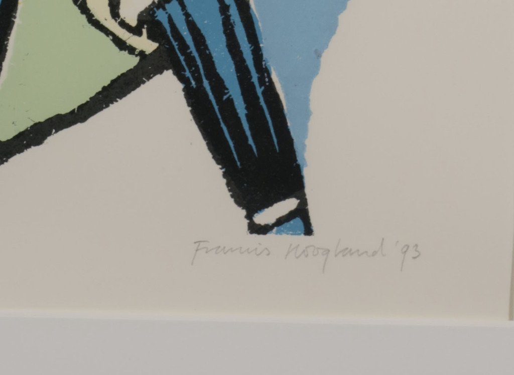 Francis Hoogland: Lino, Z.T. Vaas met gele bloemen - Ingelijst kopen? Bied vanaf 1!