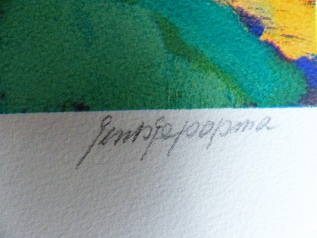 Popma Jentsje,Zeefdruk op papier,Bolleveld,Handgesigneerd kopen? Bied vanaf 75!