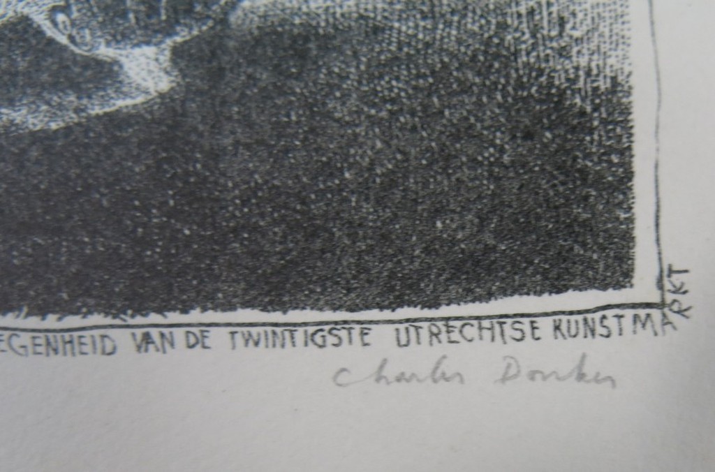 Charles Donker: Litho, Deze Tekening Is Gemaakt Ter Gelegenheid... kopen? Bied vanaf 1!