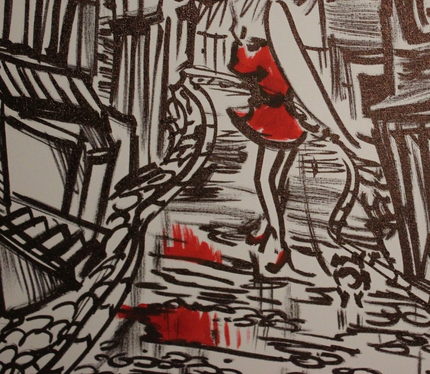 Elena Polyakova: Acrylverf , Wandeling in Amsterdam kopen? Bied vanaf 150!