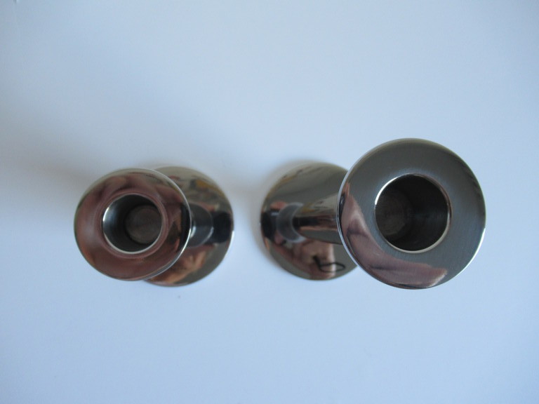 Auerhahn: twee TUBE kaarsenstandaards, RVS  kopen? Bied vanaf 1!