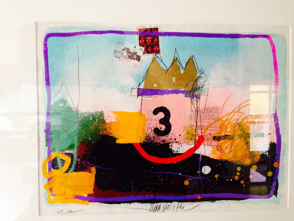 Theo koster , zeefdruk/gemengdetechniek uit de serie fever. verkocht voor € 42!