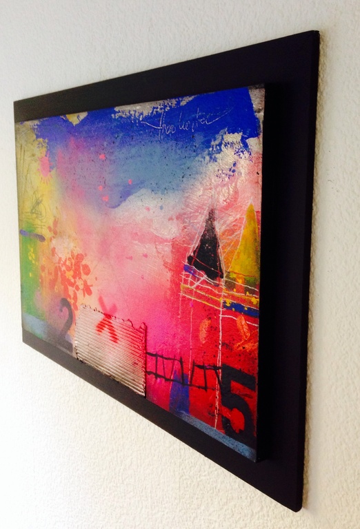 Theo koster, gemengde techniek, slow train blues. kopen? Bied vanaf 1!