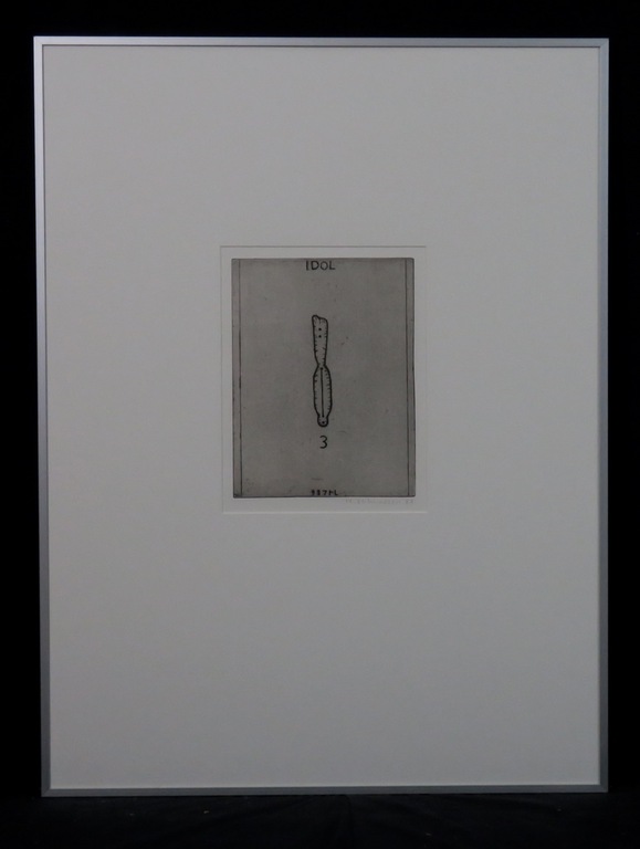 Reinier Lucassen: Ets, Zonder titel - Ingelijst verkocht voor € 120!