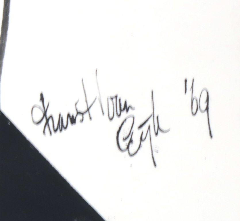 Frans van Eijk: Inkt tekening met acryl op papier, Zonder titel kopen? Bied vanaf 35!