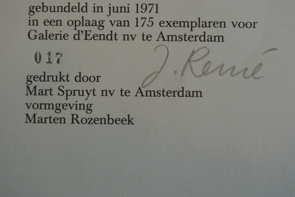 JORG REMÉ . Prachtige Handgesigneerde Kleurenlitho.1971. kopen? Bied vanaf 32!