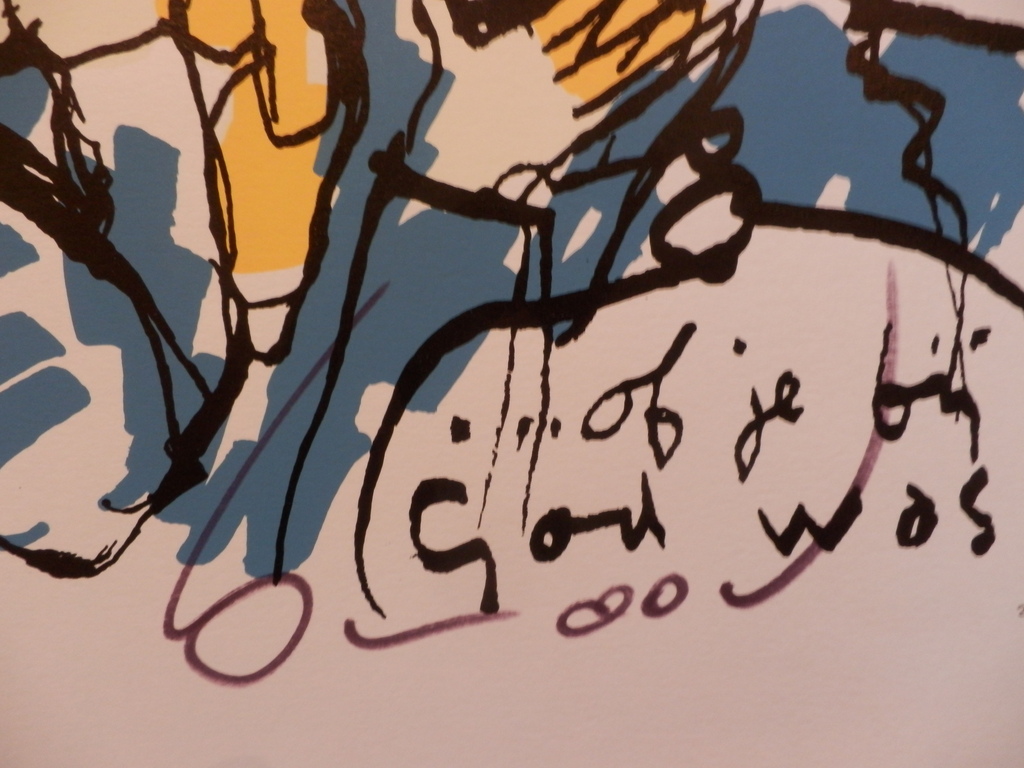 HERMAN BROOD  HANDGESIGNEERDE En Gelimiteerde ZEEFDRUK  OF JE BIJ GOD WAS kopen? Bied vanaf 135!