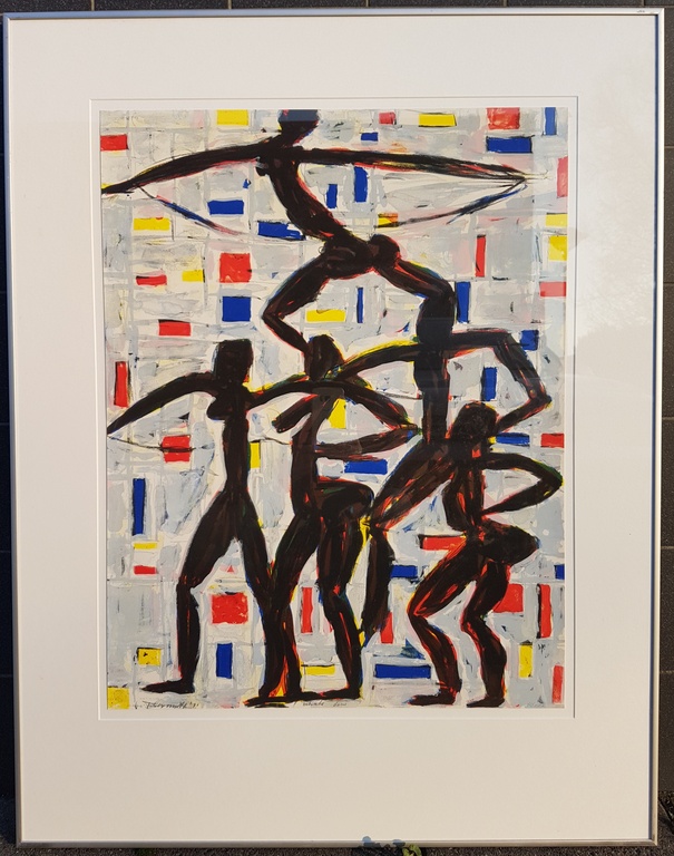 Alphons Freymuth: Kleur zeefdruk, Nubische dans kopen? Bied vanaf 1!