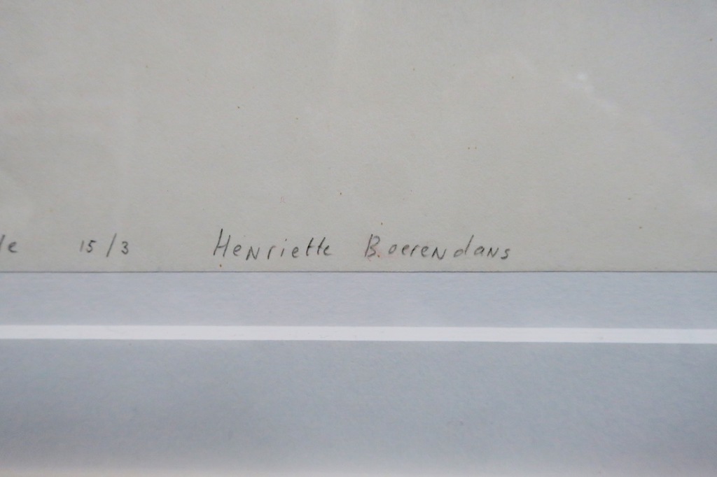 Henriette Boerendans: Houtsnede, 4 februari - Ingelijst kopen? Bied vanaf 40!