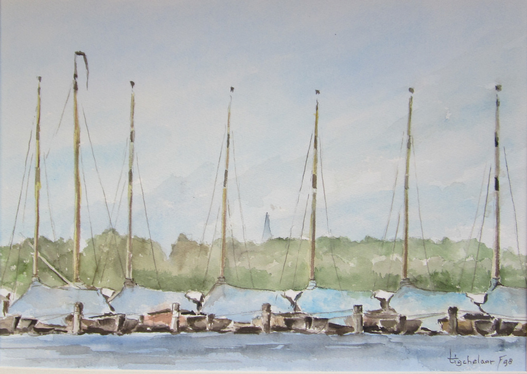 André Tigchelaar: Aquarel, Tijd om te zeilen kopen? Bied vanaf 1!