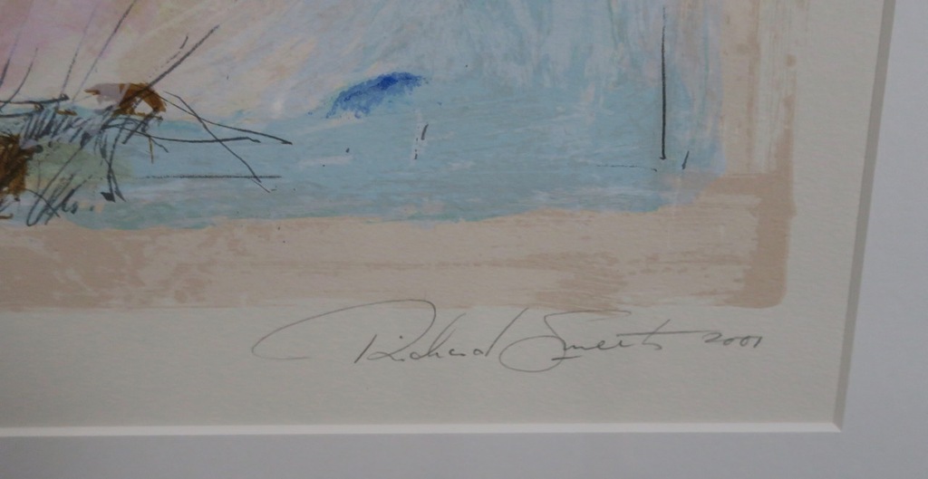 Richard Smeets: Zeefdruk, Z.T. - Ingelijst kopen? Bied vanaf 40!