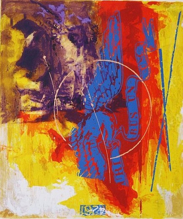 Pjotr Konkel - professioneel ingelijste zeefdruk - 'Union' (handgesigneerd en genummerd) verkocht voor € 75!