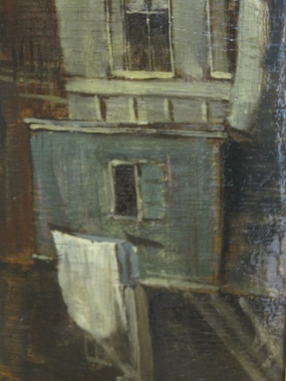 R.H.Oldeman olieverf stadsgezicht "Oudezijds Kolk Amsterdam"   kopen? Bied vanaf 75!