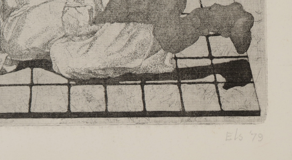 Onbekend gesigneerd: Ets, Zonder titel kopen? Bied vanaf 1!