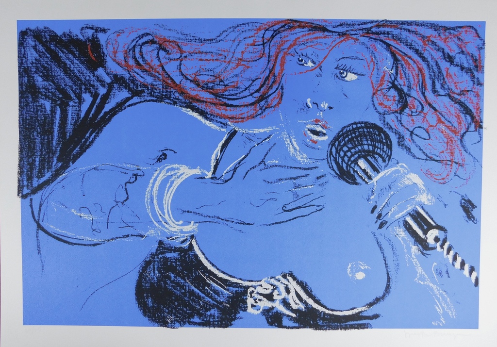 Dees de Bruyne - kleurenlitho - Femme Bleu kopen? Bied vanaf 85!