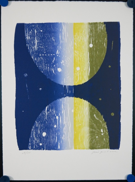 Joris Geurts: Houtsnede, Zonder Titel (paars) kopen? Bied vanaf 20!