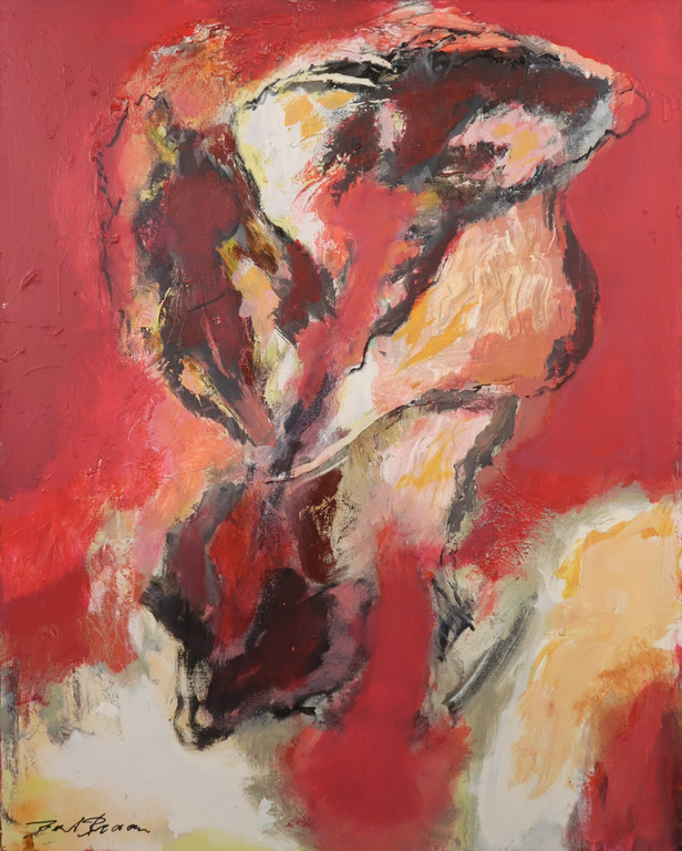 Bert Braam: Acryl op doek, Kompositie kopen? Bied vanaf 200!