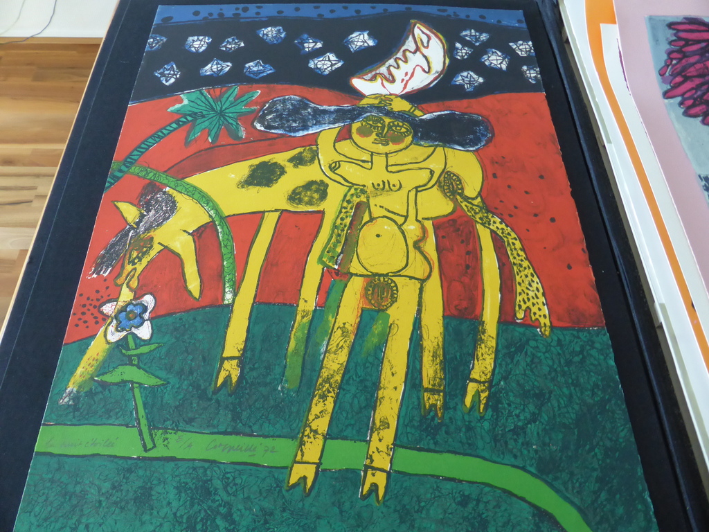 Mooie zeefdruk/litho getiteld: la nuit etoille uit 1972 kopen? Bied vanaf 350!