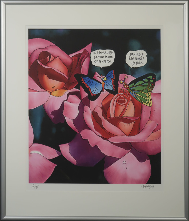 Toon van Driel: Giclee, Vlinder - Ingelijst kopen? Bied vanaf 40!