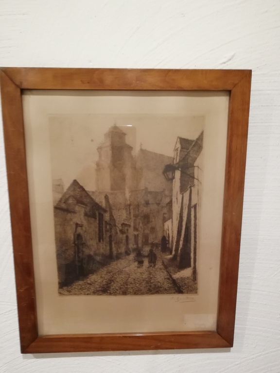 Albert Geudens (1869 - 1949) ets - Mechelse kerktoren kopen? Bied vanaf 1!