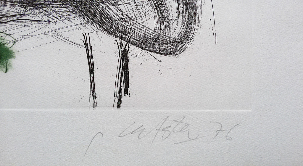 Ger Lataster - Compositie met fruit en driehoek, aquatint ets kopen? Bied vanaf 95!