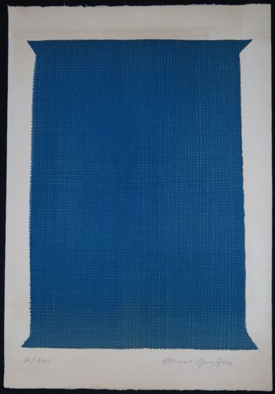 Onbekend gesigneerd: Zeefdruk, Blauwe pilaar kopen? Bied vanaf 1!